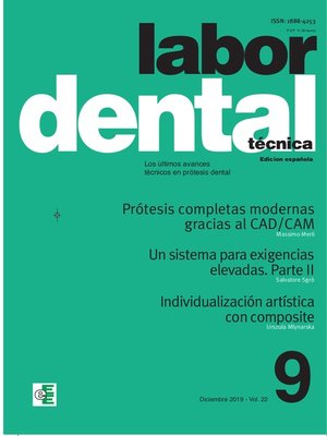 cover image of Labor Dental Técnica nº9 Diciembre 2019 Volume22